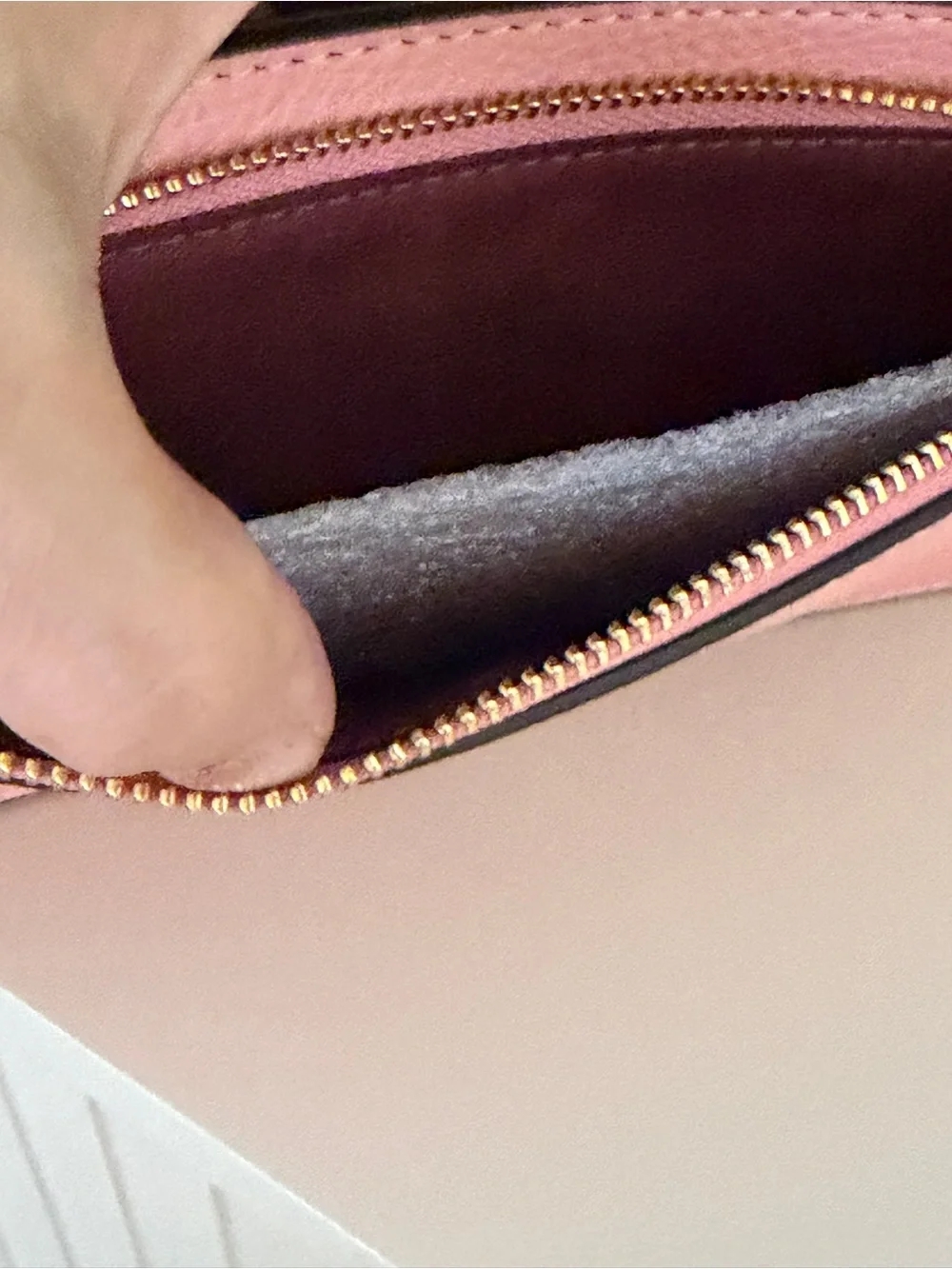 Coach pink leather